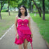 Rouge Hibiscus Short Dress